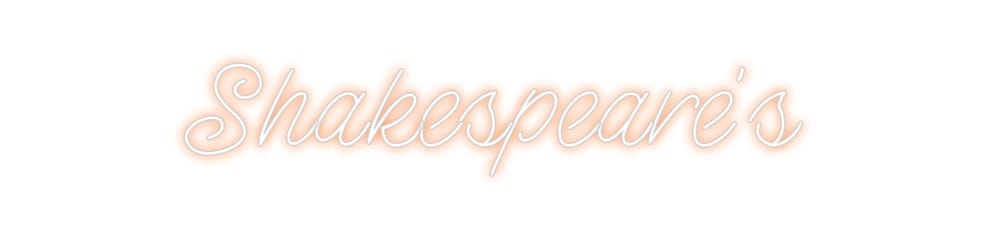 Design Your Own Sign Shakespeare's