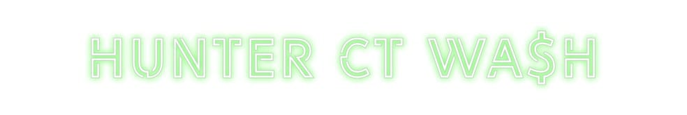 Design Your Own Sign HUNTER CT WA$H