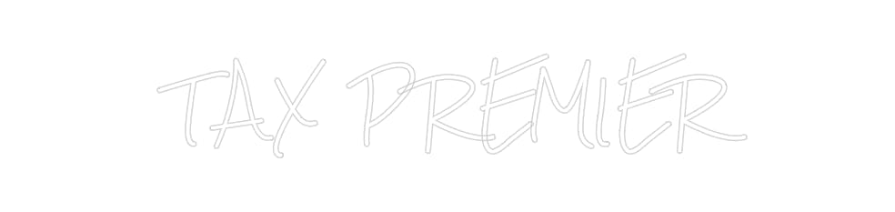 Design Your Own Sign TAX PREMIER