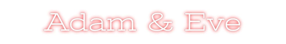 Design Your Own Sign Adam & Eve