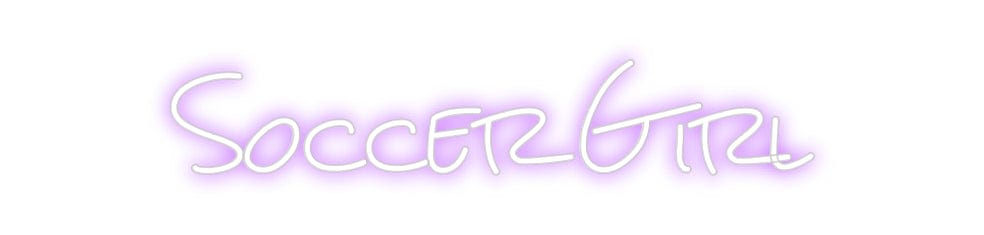 Design Your Own Sign Soccer Girl