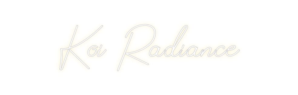 Design Your Own Sign Koí Radiance