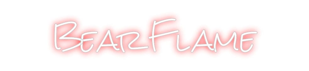 Design Your Own Sign Bear Flame