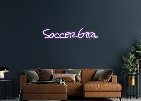 Design Your Own Sign Soccer Girl