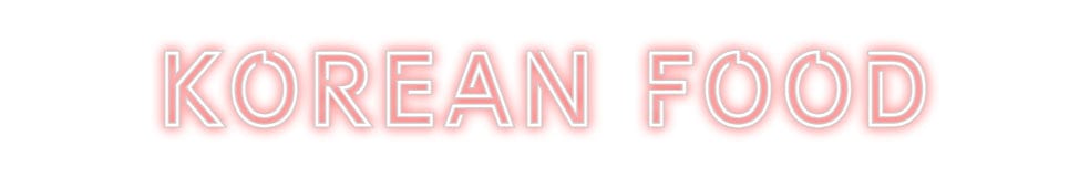 Design Your Own Sign KOREAN FOOD