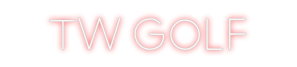 Design Your Own Sign TW GOLF