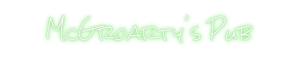 Design Your Own Sign McGroarty's Pub