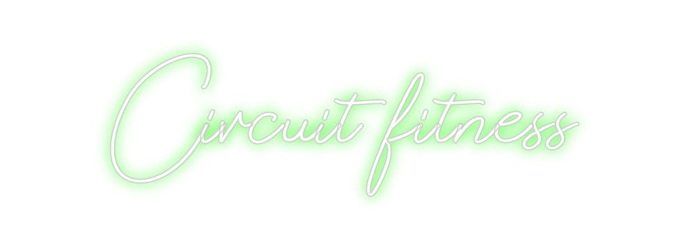 Design Your Own Sign Circuit fitness