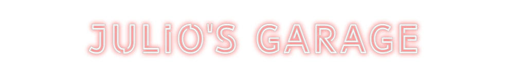 Design Your Own Sign JULIO'S GARAGE