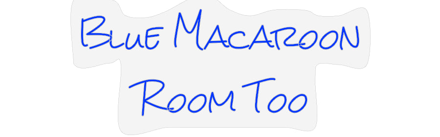 Design Your Own Sign Blue Macaroon...