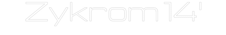 Design Your Own Sign Zykrom 14'