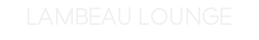 Design Your Own Sign LAMBEAU LOUNGE