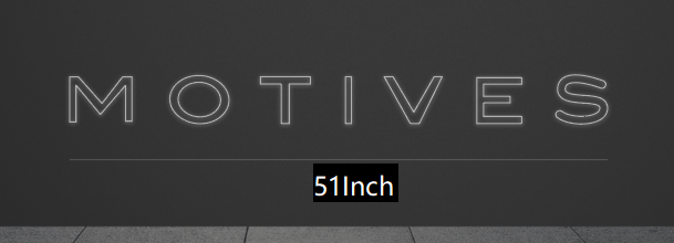 MOTIVES 51Inch x 8.8Inch customized led neon sign inquiry