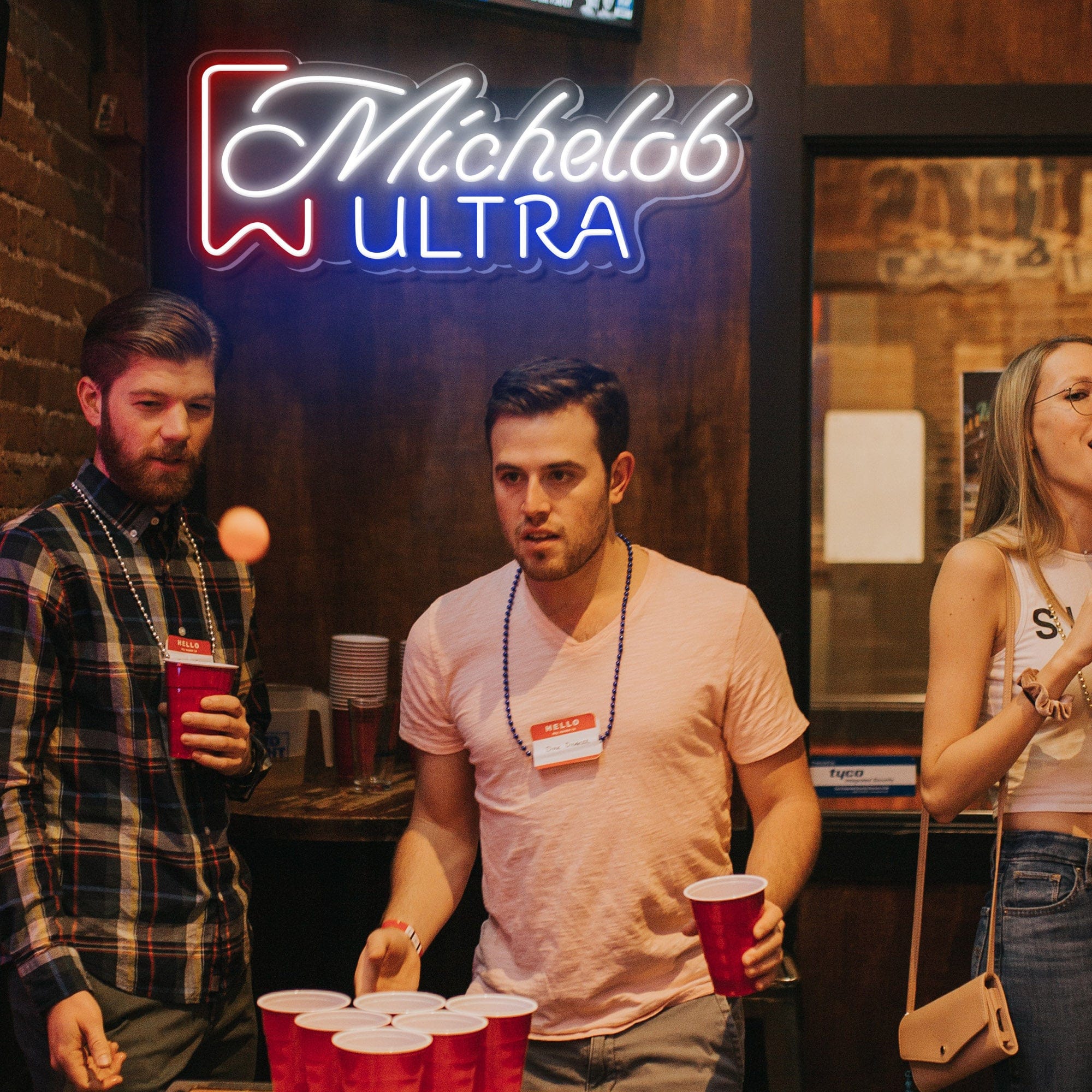 "Michelob Ultra" Words Logo Neon Sign