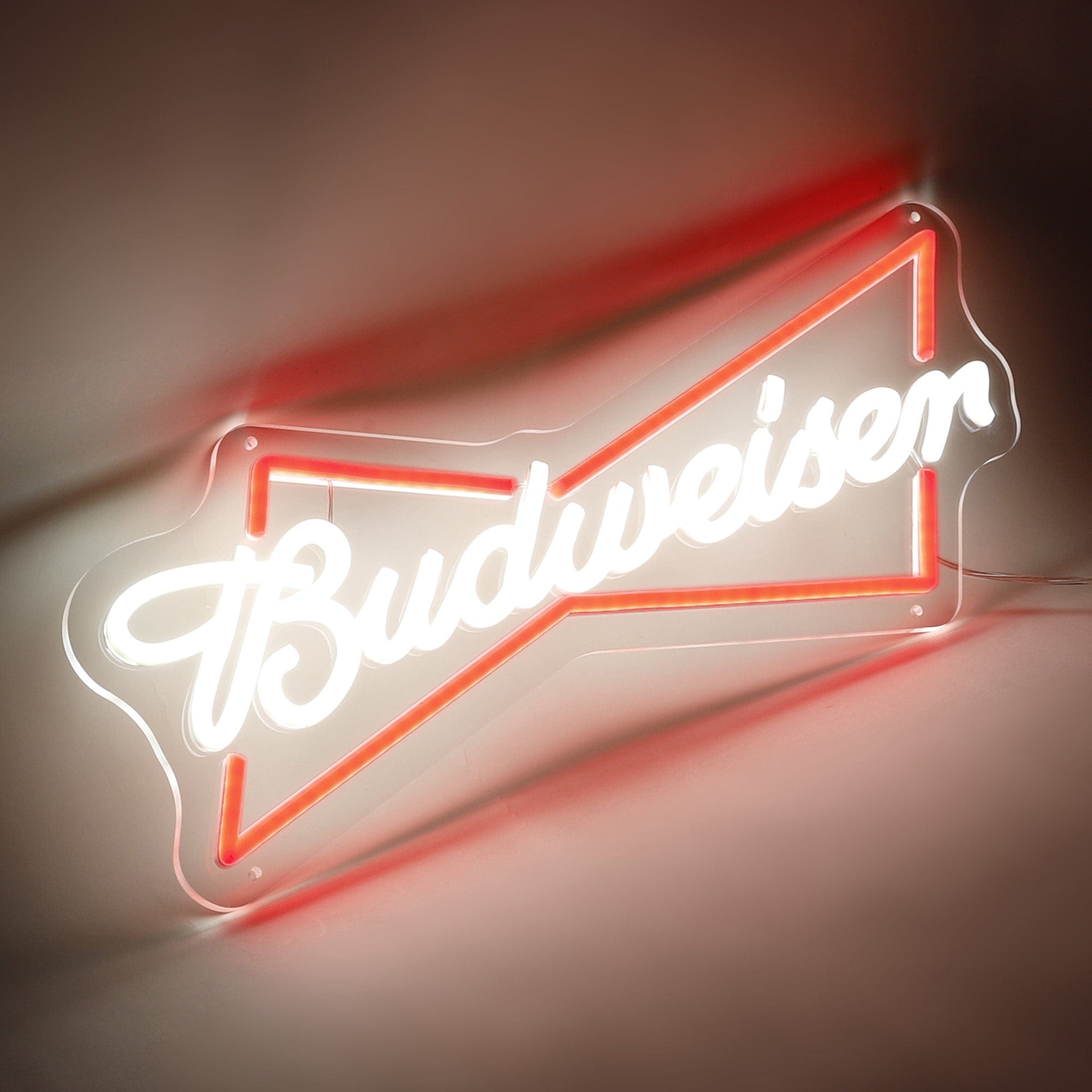 "Budweiser" Bow-Tie Logo Neon Sign