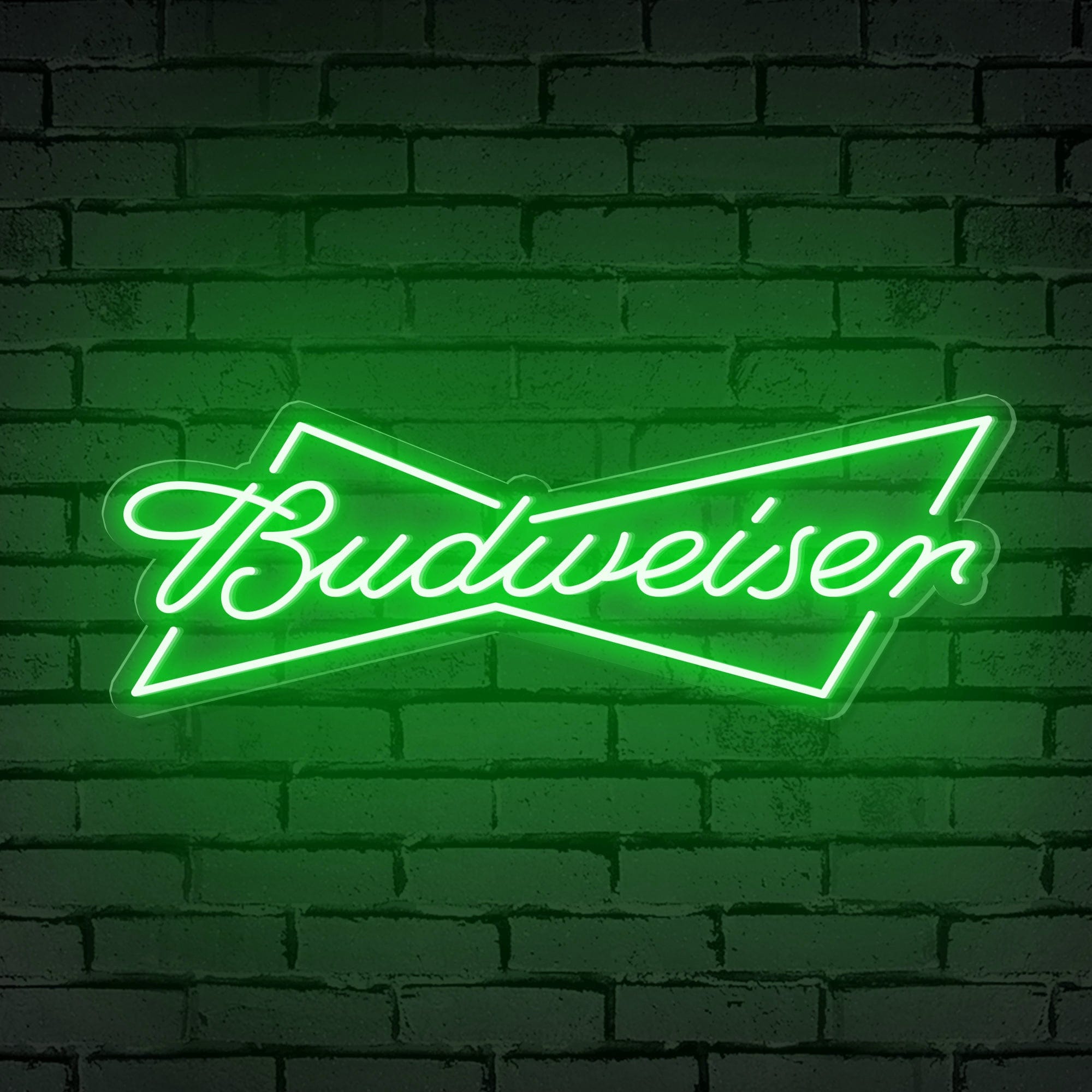 "Budweiser" Bow-Tie Logo Neon Sign