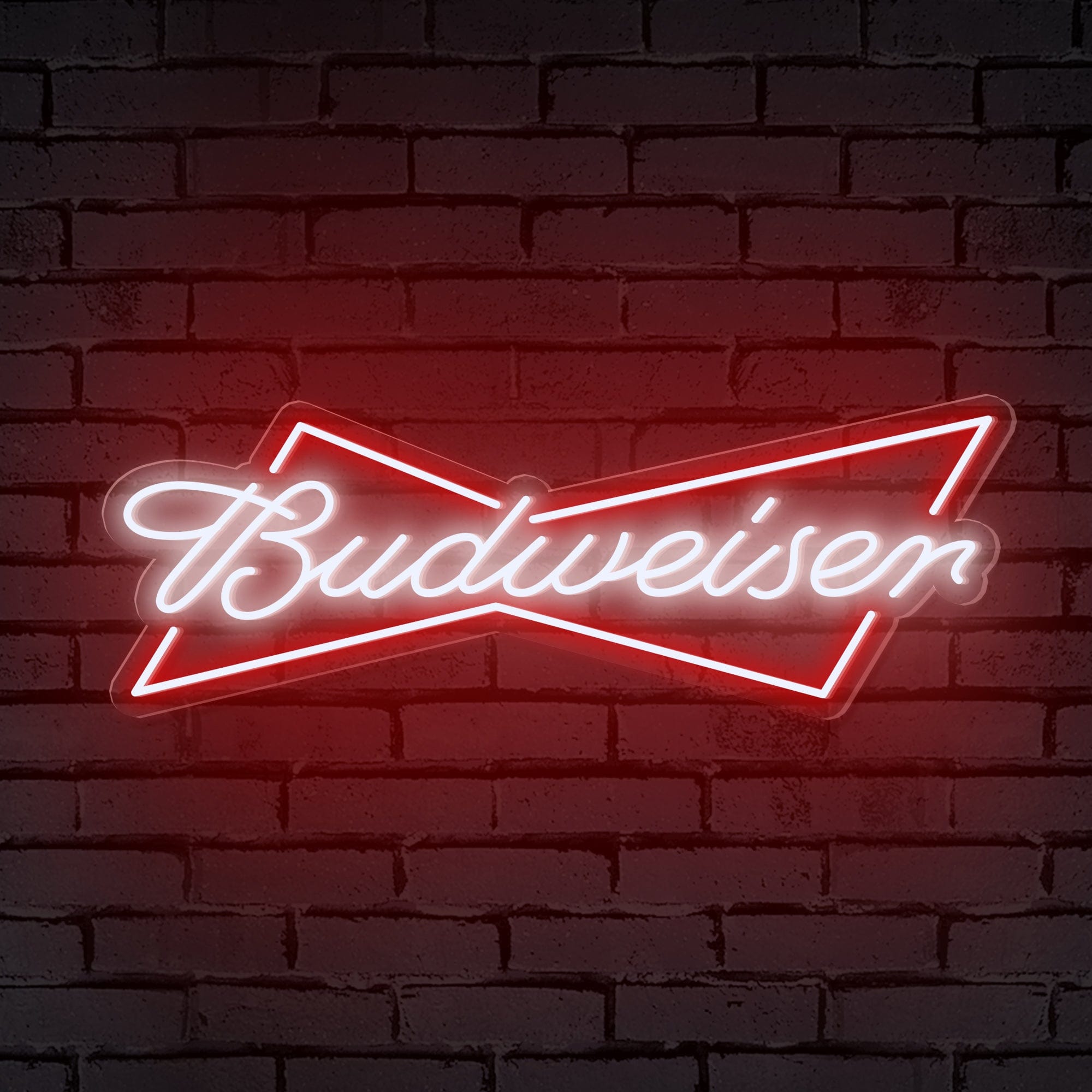 "Budweiser" Bow-Tie Logo Neon Sign