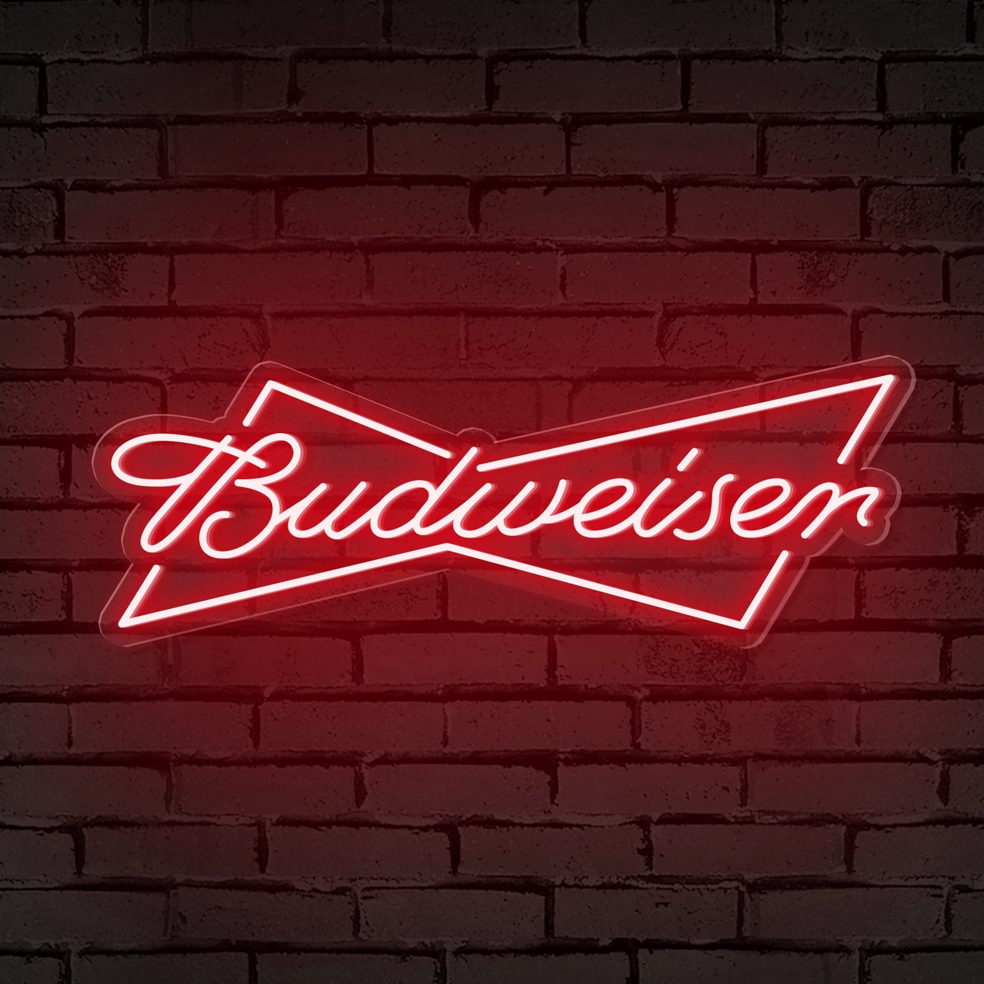 "Budweiser" Bow-Tie Logo Neon Sign