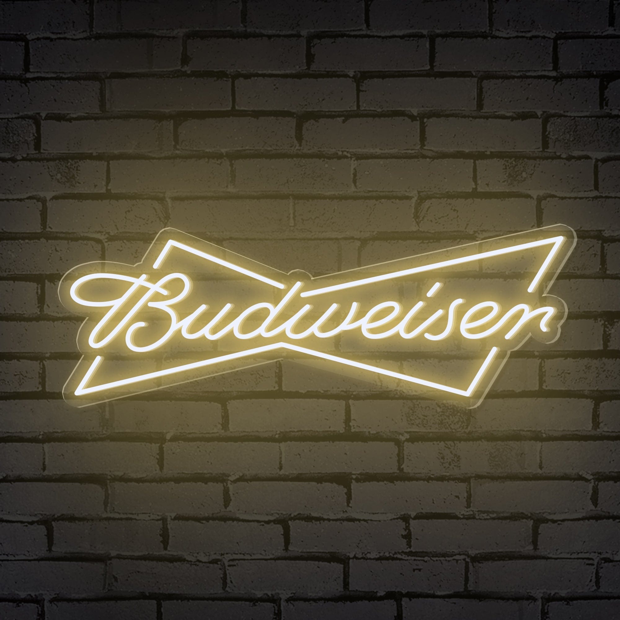 "Budweiser" Bow-Tie Logo Neon Sign