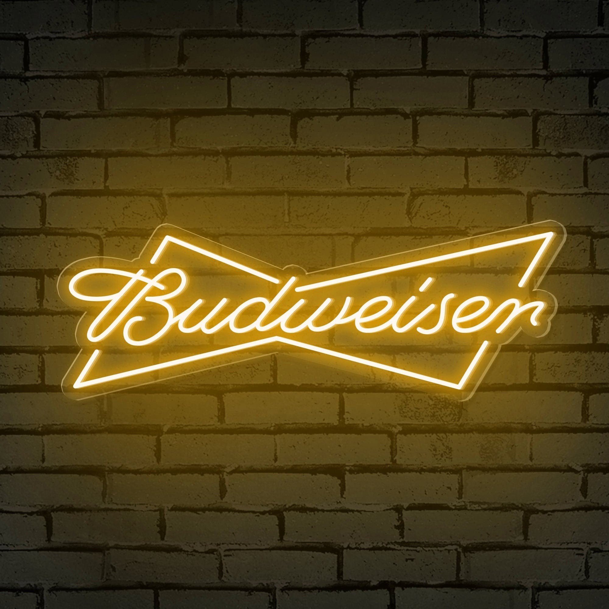 "Budweiser" Bow-Tie Logo Neon Sign