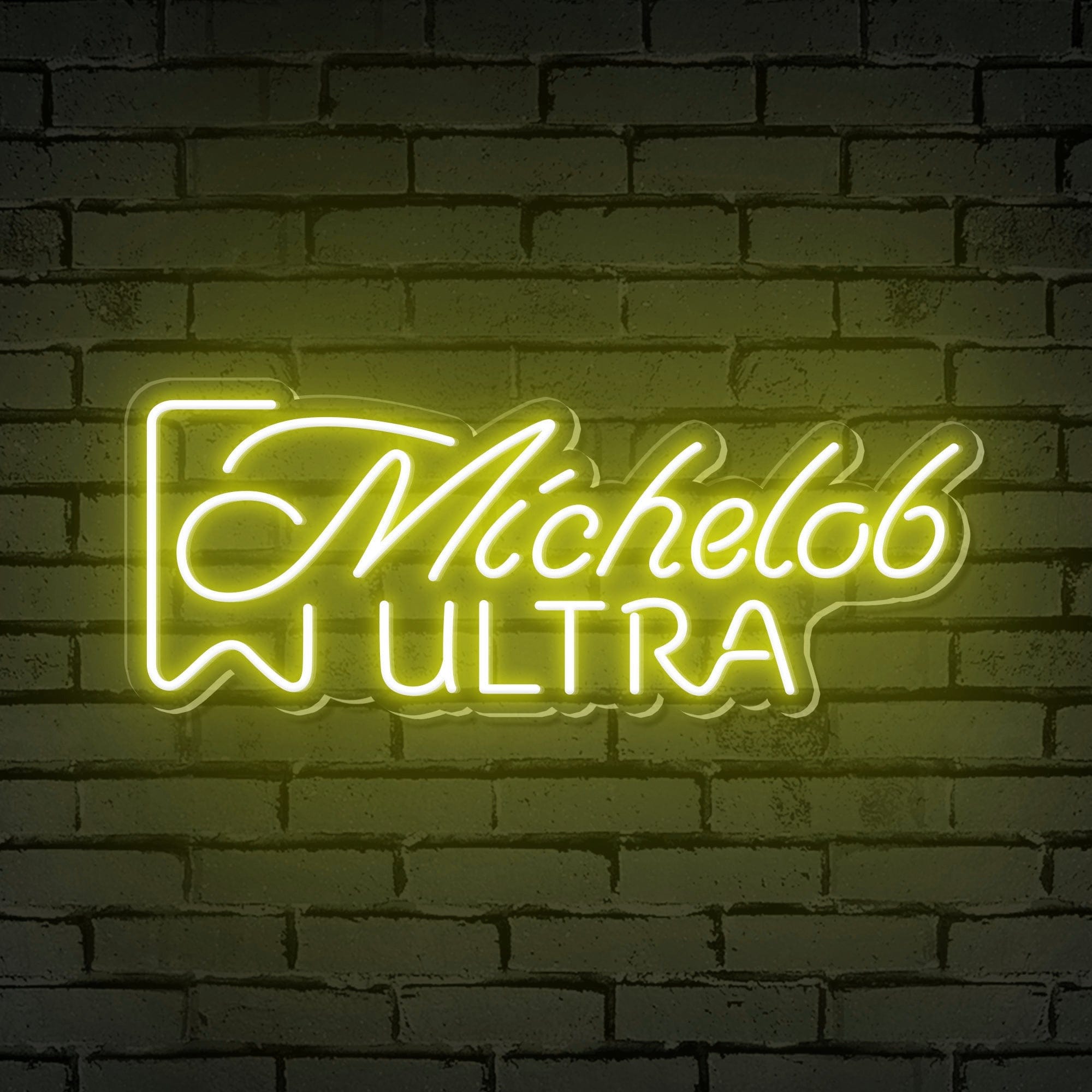 "Michelob Ultra" Words Logo Neon Sign