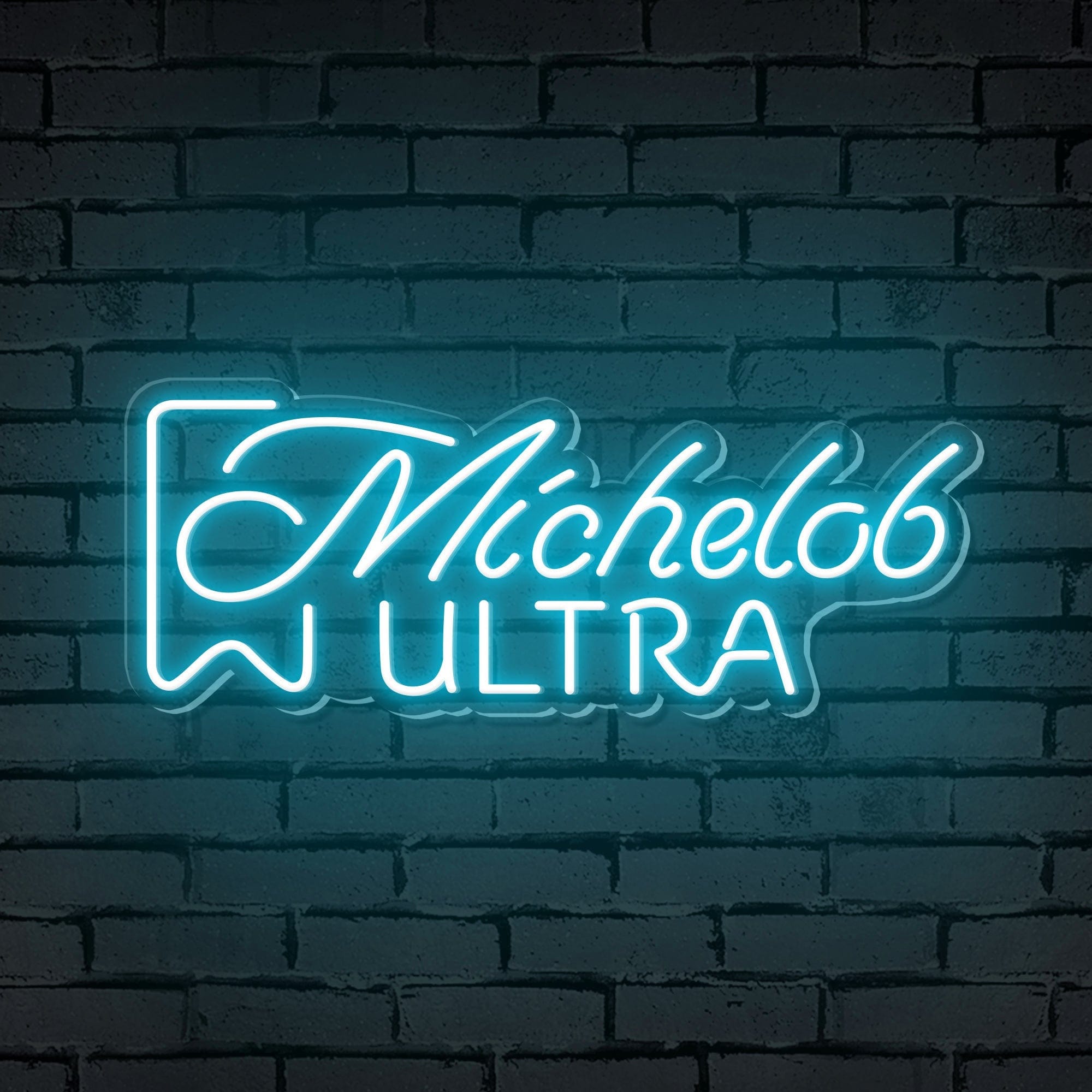 "Michelob Ultra" Words Logo Neon Sign