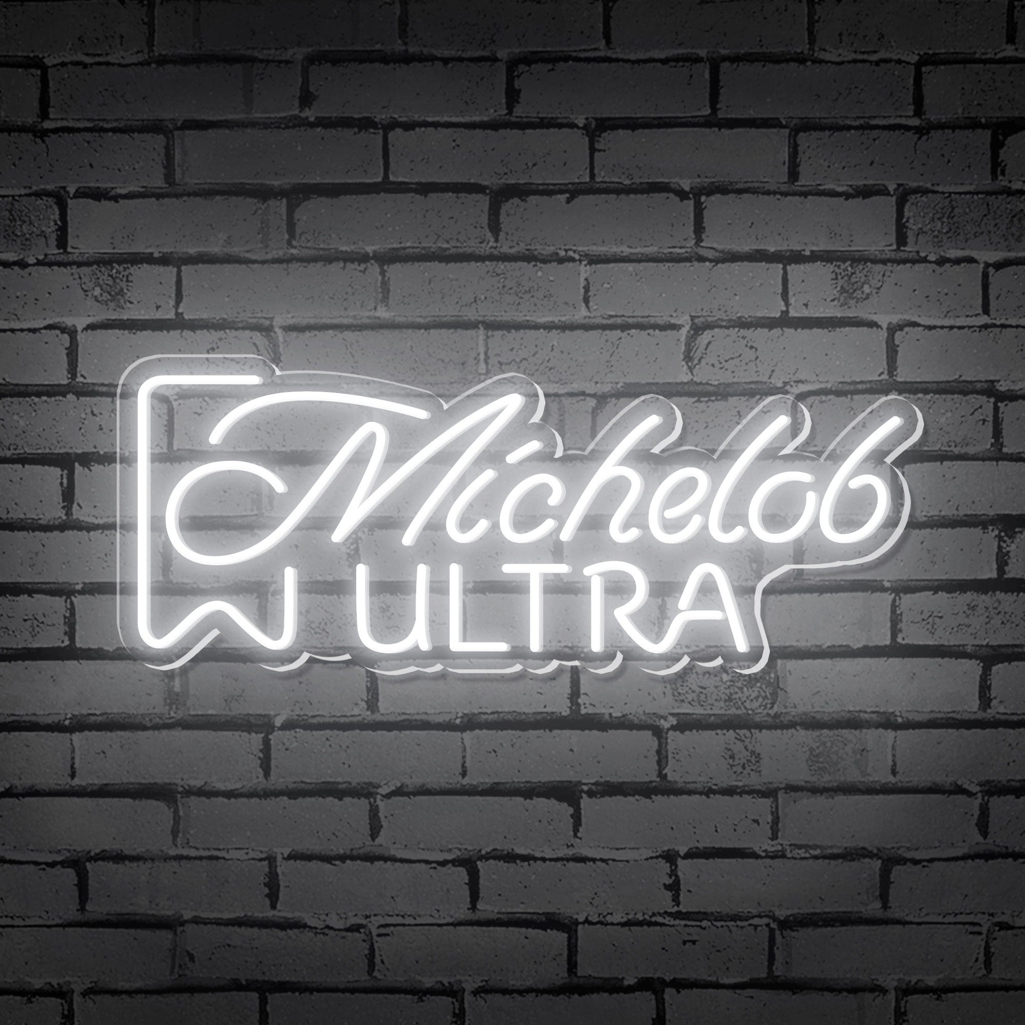 "Michelob Ultra" Words Logo Neon Sign