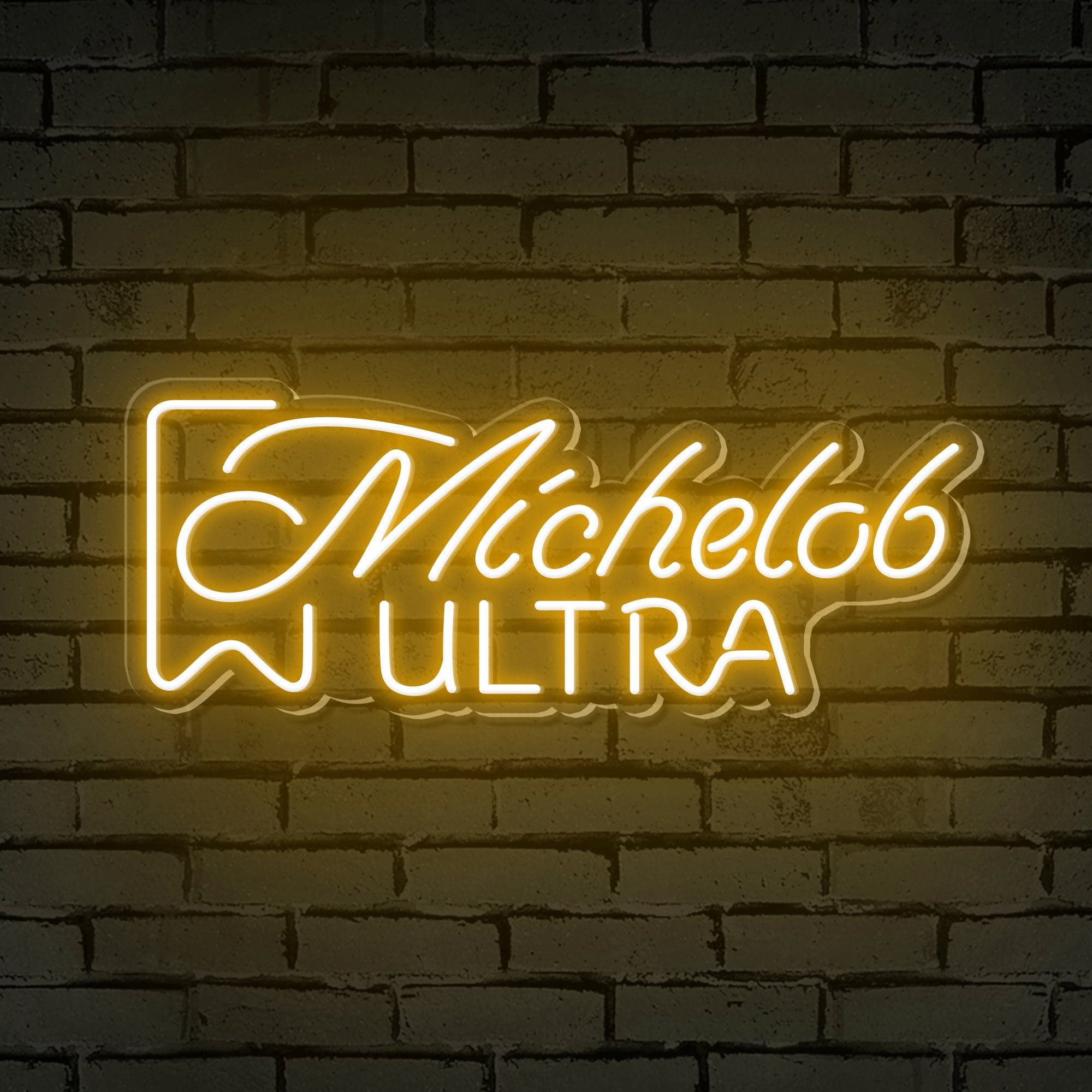 "Michelob Ultra" Words Logo Neon Sign