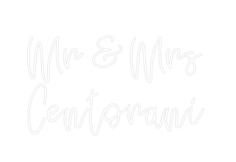 Custom Neon: Mr & Mrs
Cen...