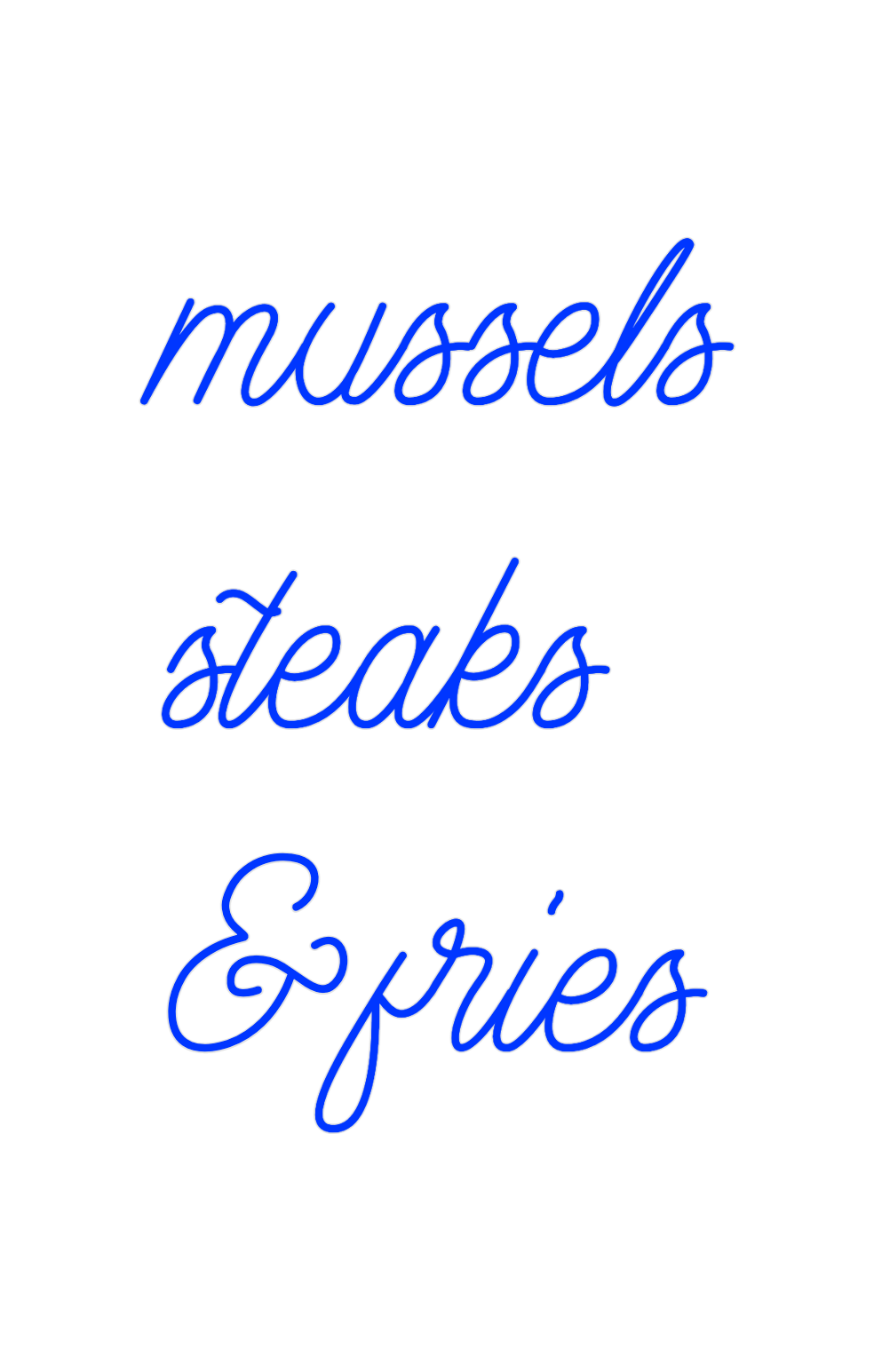 Design Your Own Sign mussels
stea...