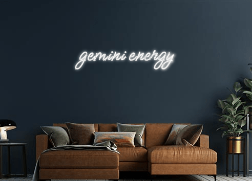 Design Your Own Sign gemini energy