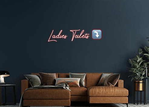 Design Your Own Sign Ladies Toilet...