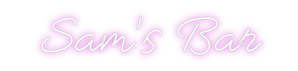 Design Your Own Sign Sam's Bar