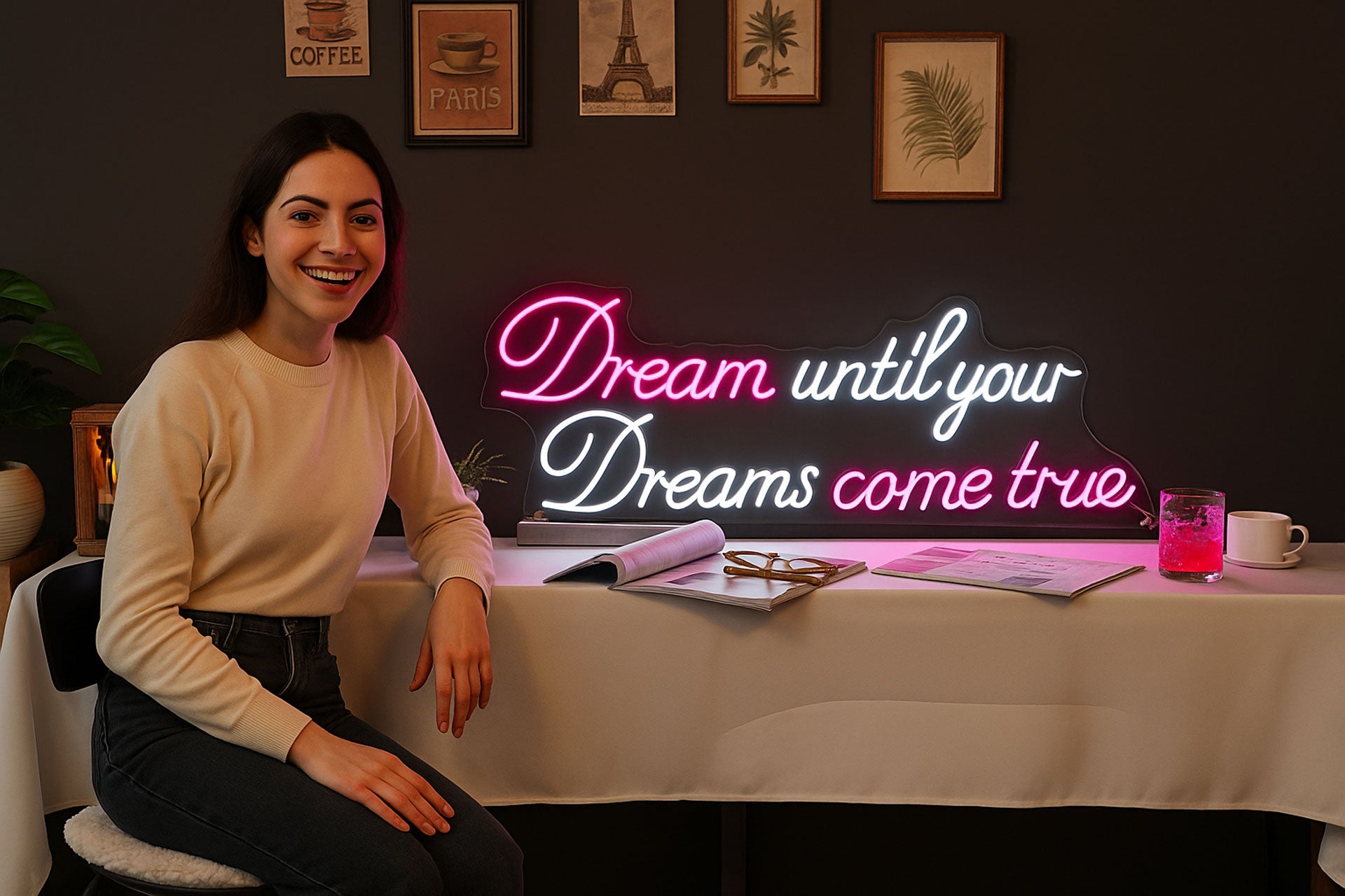 Custom Neon Sign for Cafés & Small Shops