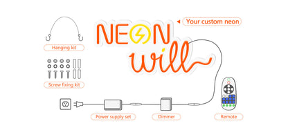 30inch wide x 14inch tall customized led neon sign inquiry