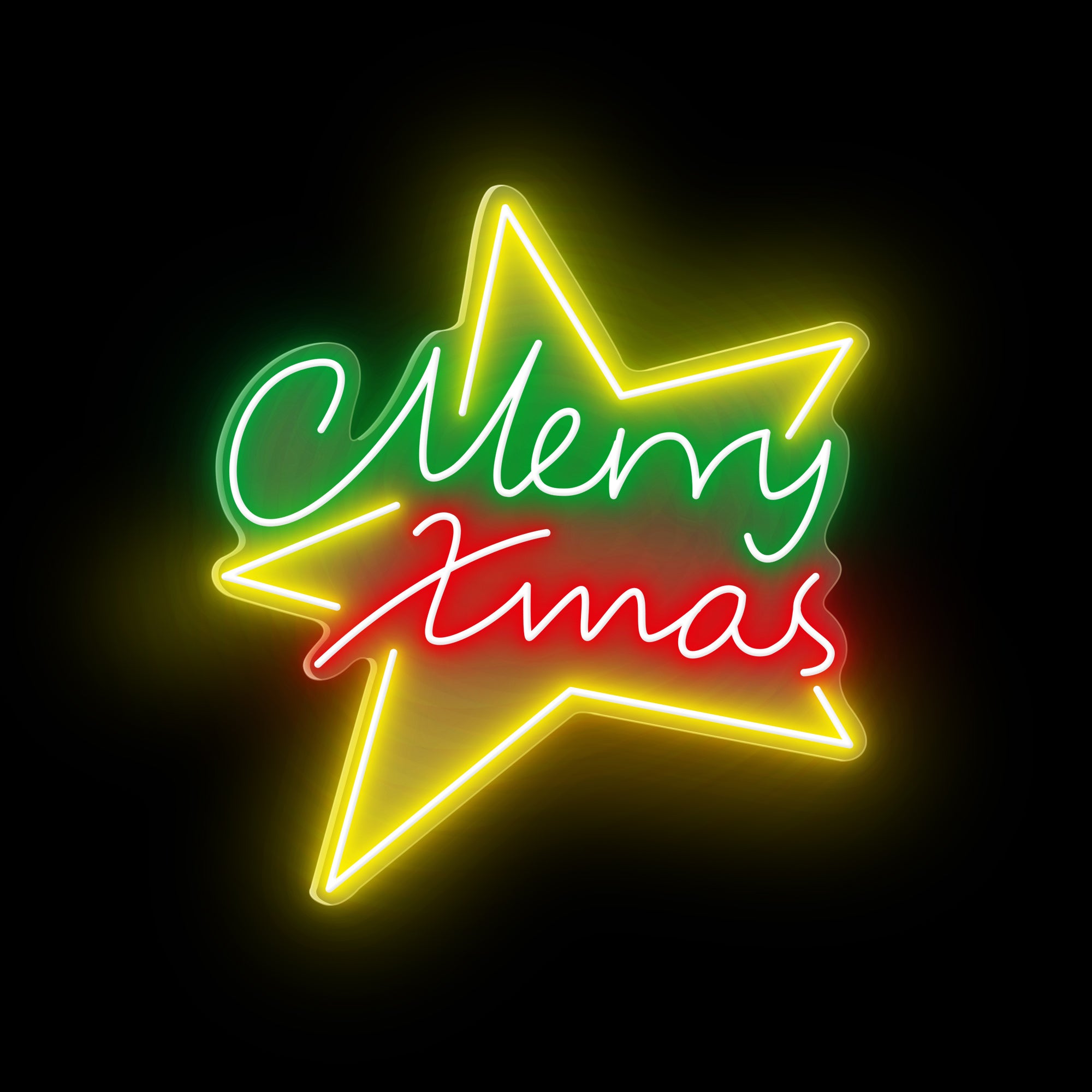 “Merry Xmas” Letters Neon Sign for Christmas Tree