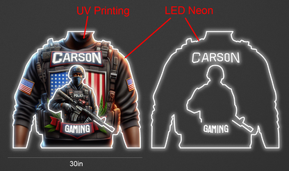 30inch wide x 27.6inch tall customized led neon sign inquiry