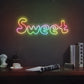 Multicolor "Sweet" Word Magic LED Neon Sign