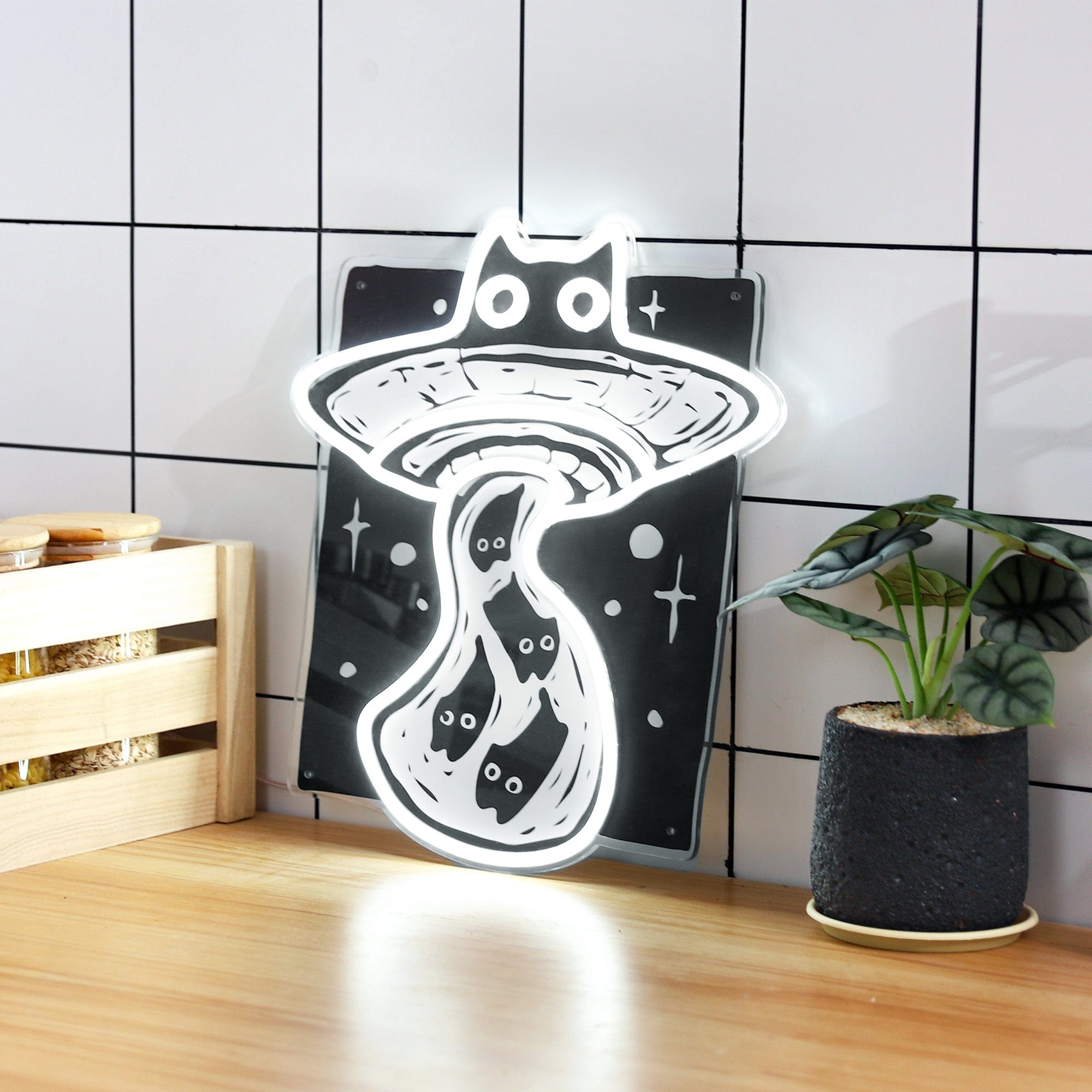 UFO Cats LED Neon Sign