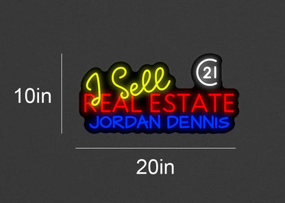 20inch wide x 10inch tall customized led neon sign inquiry