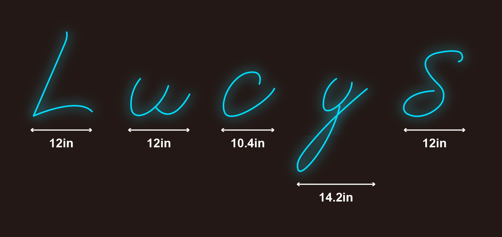 LUCYS customized led neon sign inquiry