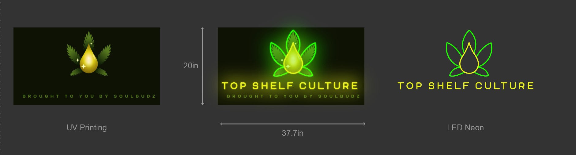 37.7inch wide x 20inch tall led neon sign inquiry