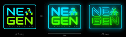 24inch wide x 18inch tall customized led neon sign inquiry