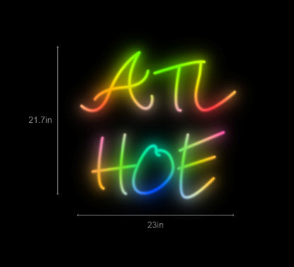 23inch wide x 21.7inch tall customized led neon sign inquiry