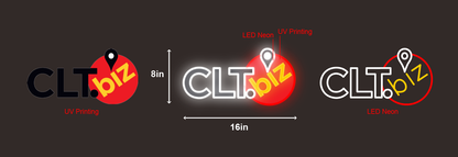 Design A CLT.biz led neon sign inquiry