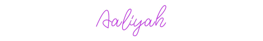 Design Your Own Sign Aaliyah