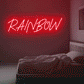 Multicolor "RAINBOW" Letters Magic LED Neon Sign