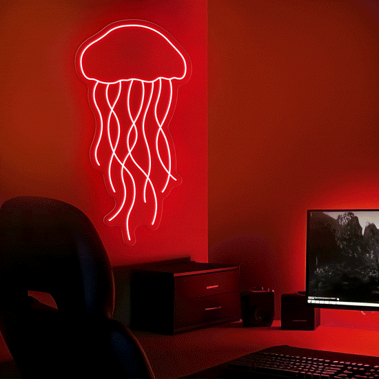 Multicolor Jellyfish Magic LED Neon Sign