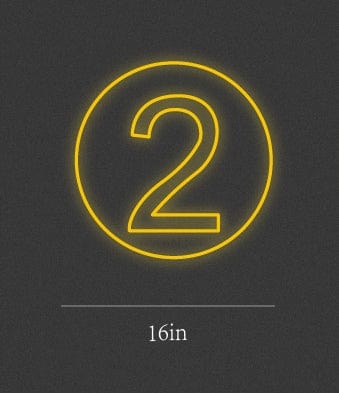 16Inch wide customized led neon sign inquiry Nr.2