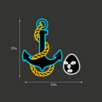 27inch wide x 27inch tall customized led neon sign inquiry